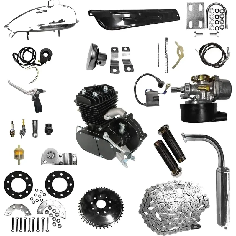 Kit Motor de Bike 80CC 2 Tempos Preto