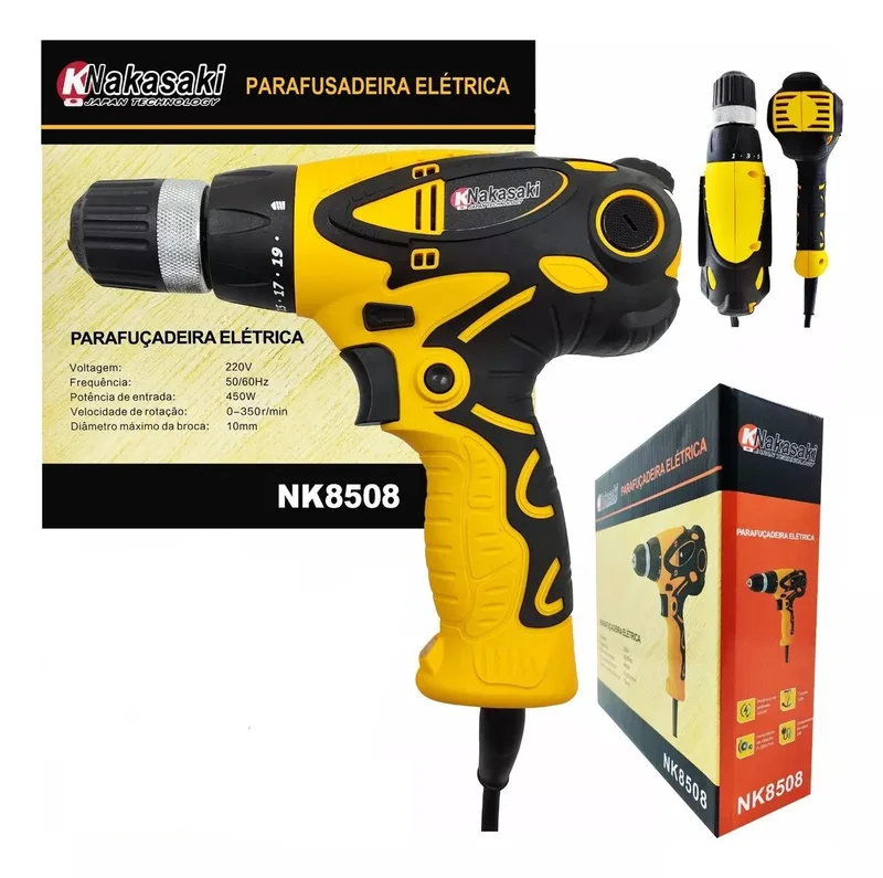 Parafusadeira/Furadeira Elétrica 450W 220V